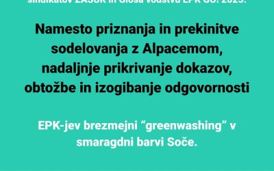 Namesto priznanja in prekinitve sodelovanja z Alpacemom, nadaljnje prikrivanje dokazov, obtožbe in izogibanje odgovornosti